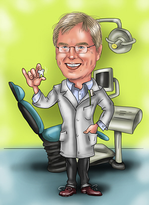 Karikatur von Herrn Dr. Riehl