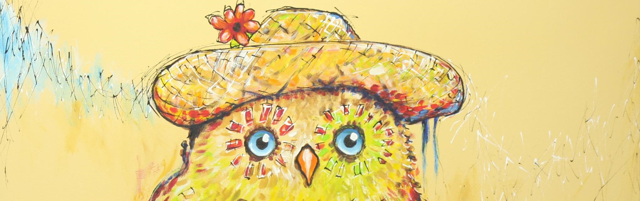 Headerfoto mit Ausschnitt aus Gemälde mit niederlicher Eule