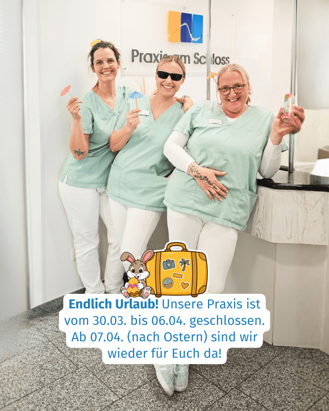Hinweis auf Urlaub vom 30.03. bis 06.04.2026